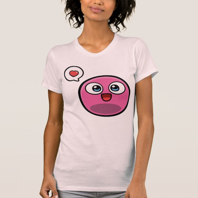 Pink Boo Ladies T Shirt (Front)