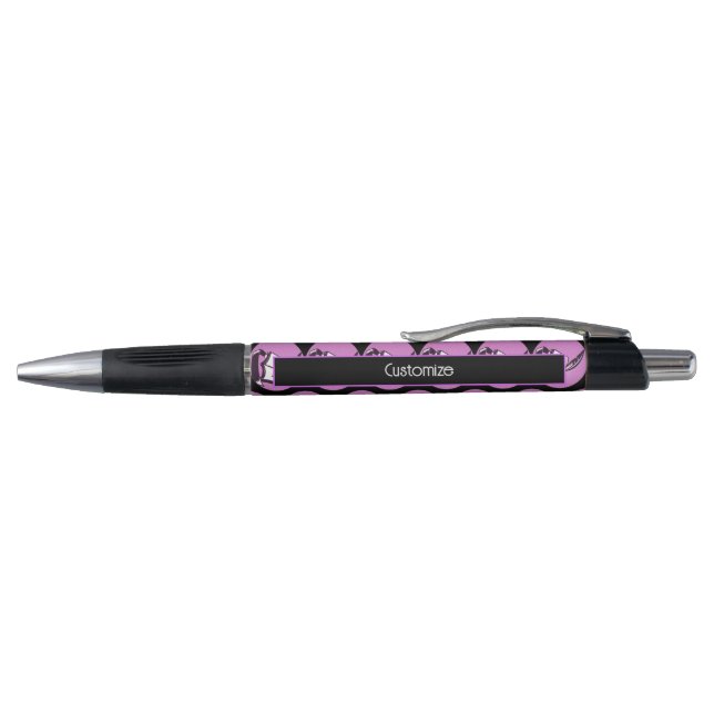 Pink Book And Quill Promotional Pen (Top)