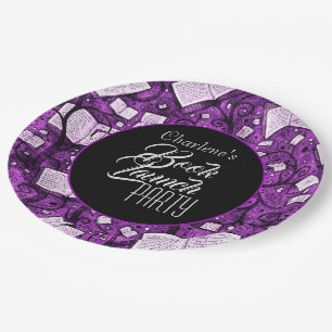 Pink Book Launch Party Paper Plates
