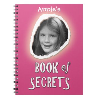 Pink Book of Secrets with Custom Photo and Name