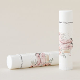 Pink Boots & Bubbly Champagne Glass Bridal Shower  Lip Balm
