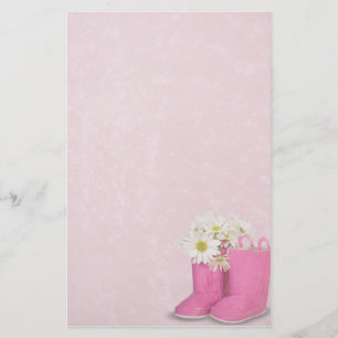Pink Boots Stationery