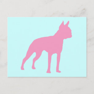 Pink Boston Terrier Dog Gifts Postcard
