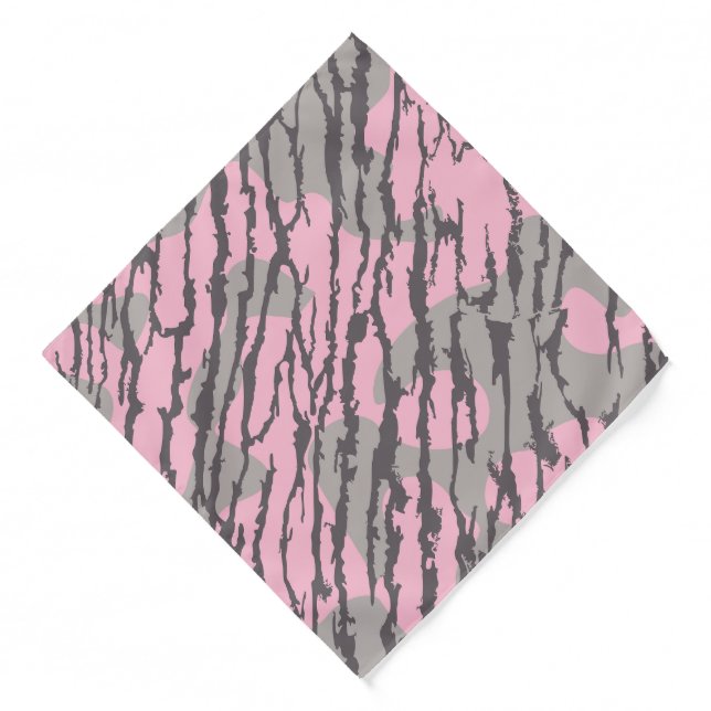 Pink Bottomland Camo Girls Bottomland Camo Pink Bandana (Front)