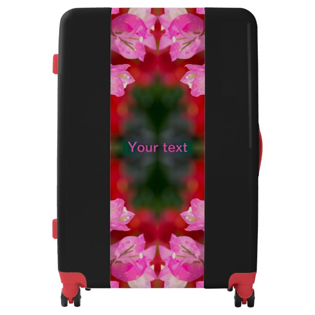 Pink Bougainvillea flower  Luggage (Front)