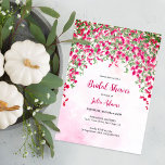 Pink Bougainvillea Tropical Forest Bridal Shower Invitation<br><div class="desc">Beautiful invitations and stationery for special occasions and festivals are available in both physical and digital formats. We can extend any design into matching items such as RSVP cards,  labels,  envelopes,  and more. Customization is available upon request. Looking forward to hearing from you!</div>