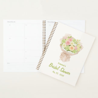 pink bouquet Bridal Shower Planner
