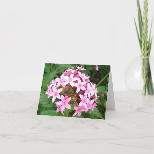 Pink bouquet card (Front)