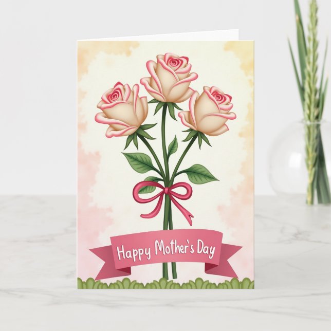 Pink Bouquet Day Card (Front)