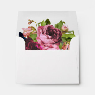 Pink Bouquet Floral Pattern Envelope