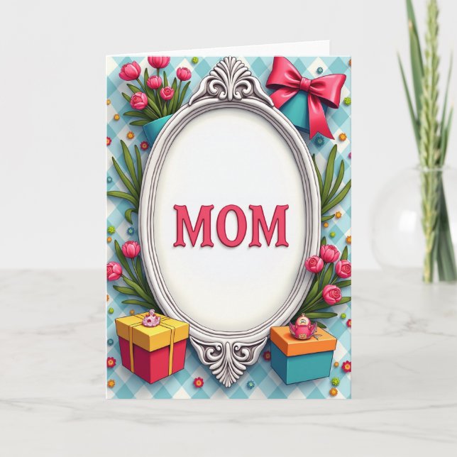 Pink Bouquet Mothers Day Card (Front)