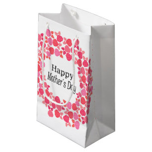 Pink Bouquet mothers day Small Gift Bag