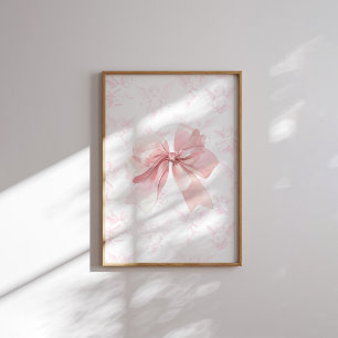 Pink Bow Angel Wall Art
