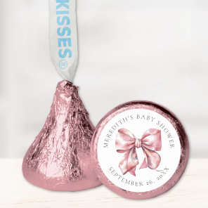 Pink Bow Baby Shower Hershey®'s Kisses®