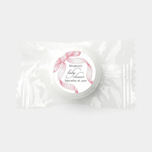 Pink Bow Baby Shower Life Saver® Mints