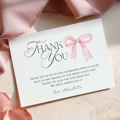 Pink Bow Baby Shower