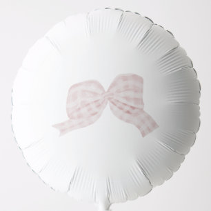 pink bow balloon