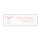 Pink Bow Blush Bridal Shower Return Address
