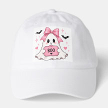 Pink Bow BOO Ghost Coquette Halloween