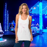 Pink bow Bridal Shower Tank Top<br><div class="desc">A t-shirt for a bridal shower or bachelorette party.  Front: a pink bow and the word: Bride
Back: Personalize and add the name of the bride to be,  add the party date.</div>