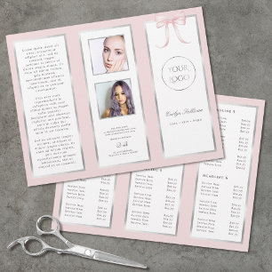 Pink bow brochure