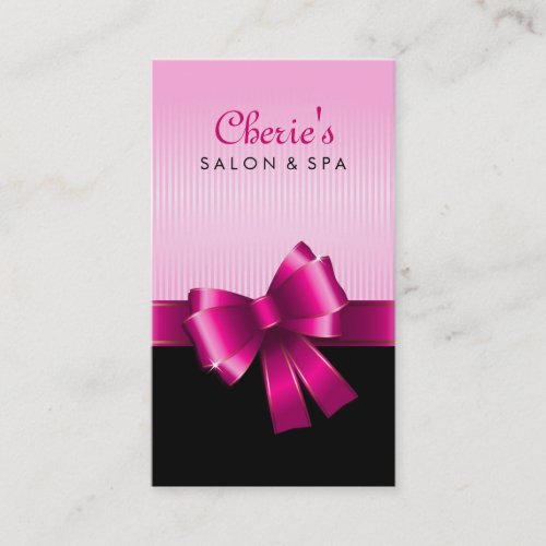 Pink Bow Business Card