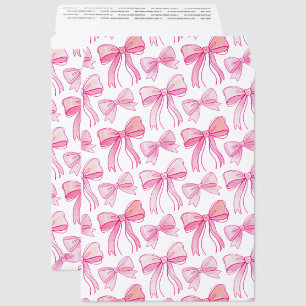 Pink Bow Cardboard Mailer Cute Business Packaging