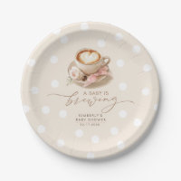 Pink Bow Coffee Baby Is Brewing Girl Baby Shower