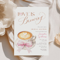 Pink Bow Coffee Bridal Shower 