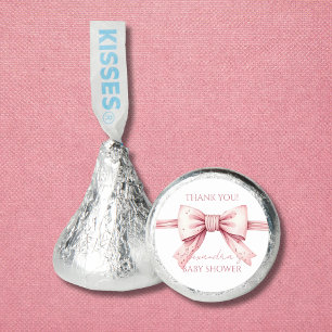 Pink Bow Coquette Baby Shower Candy Favor