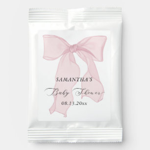 Pink Bow Coquette Baby Shower Lemonade Drink Mix