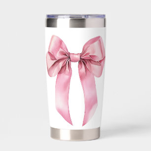 Pink Bow Coquette Bridal shower gift Insulated Tumbler