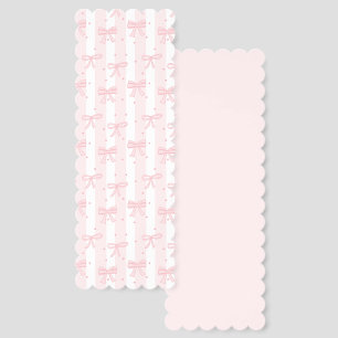 Pink Bow Coquette Cute Preppy Girl Aesthetic Bookmarks