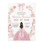Pink Bow coquette Princess floral Quinceanera