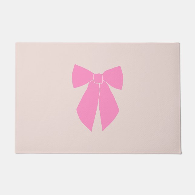 Pink Bow Doormat (Front)