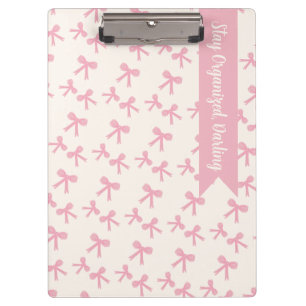 Pink Bow Dreams Clipboard