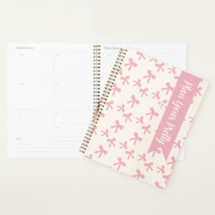 Pink Bow Dreams Daily Planner