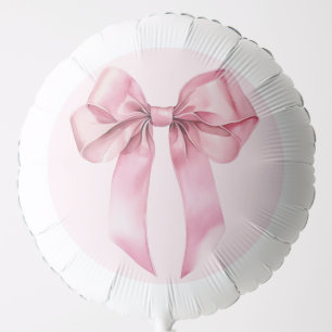 Pink Bow elegant Baby Shower Balloon