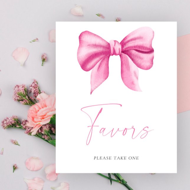 Pink bow - Favors Poster (Creator Uploaded)
