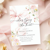 Floral Bridal Shower Invitation Wildflowers Modern