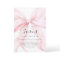 Pink Bow Girl Baby Shower Invitation