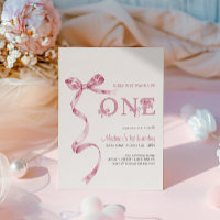 Pink Bow Girls Just Wanna Be One Birthday Girl