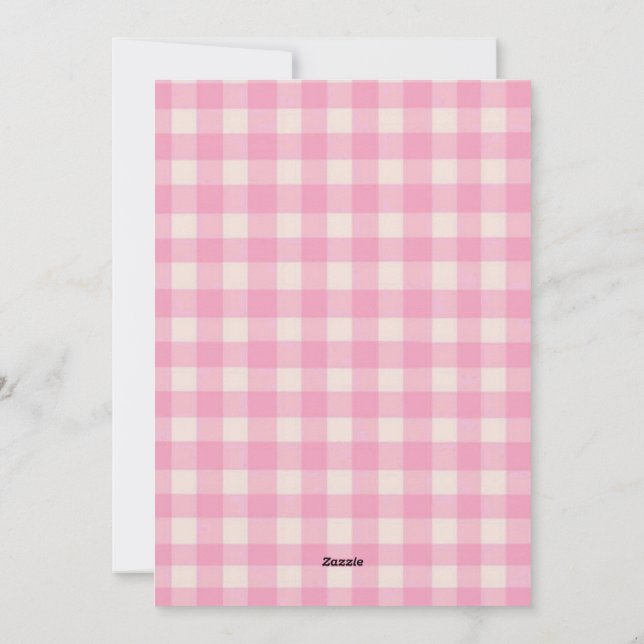 Pink Bow Girls Just Want To Be One 1st Birthday Holiday Card (Back)