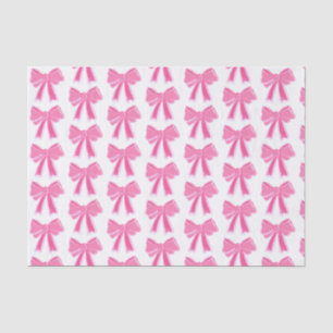 Pink Bow Glitter Wrapping Paper