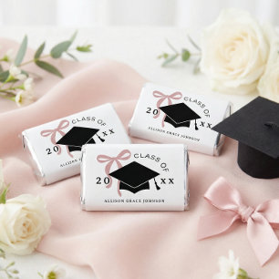 Pink Bow Graduation Party Hershey's Miniatures