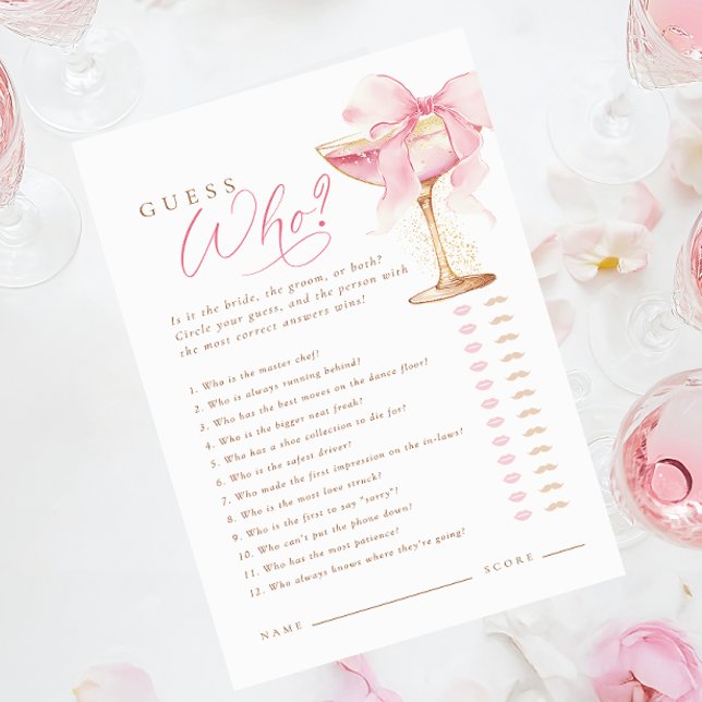 Pink Bow Guess Who Game (Creator Uploaded)