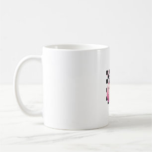 Pink Bow Halloween Pumpkin With Kitten Cat Skulls Coffee Mug