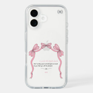 Pink Bow Iphone Case with a Quran verse