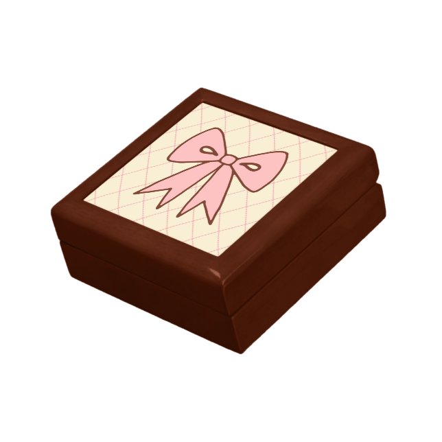 Pink Bow Jewelry Box (Side)