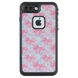 Pink Bow LifeProof FRĒ iPhone 7 Plus Case